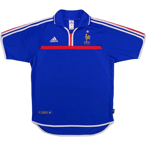 Tailandia Camiseta Francia 1ª Retro 2000 Azul